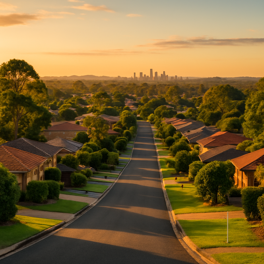Capalaba Brisbane Queensland area suburban street